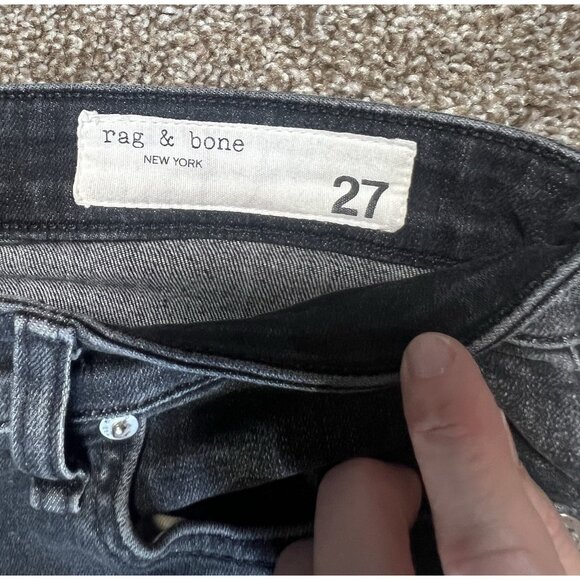 Rag & Bone Women Nina High Rise Ankle Cigarette Jeans size 27 Stretch Zipper - Picture 3 of 13